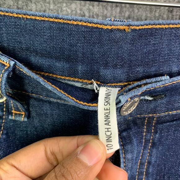 Rag & Bone Womens Blue Denim 10inch ankle Skinny Leg‎ Jeans Size 32 - Picture 8 of 12